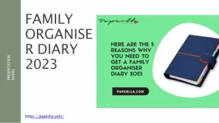 Family Organiser diary 2023