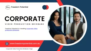 Corporate Video Production Brisbane