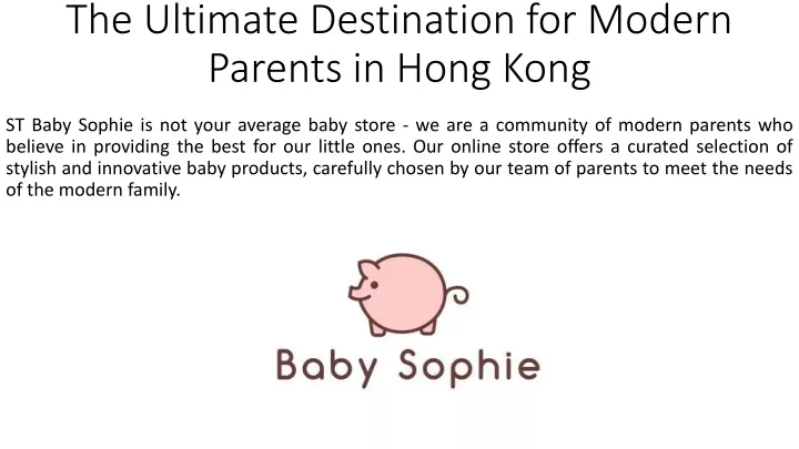 the ultimate destination for modern parents in hong kong