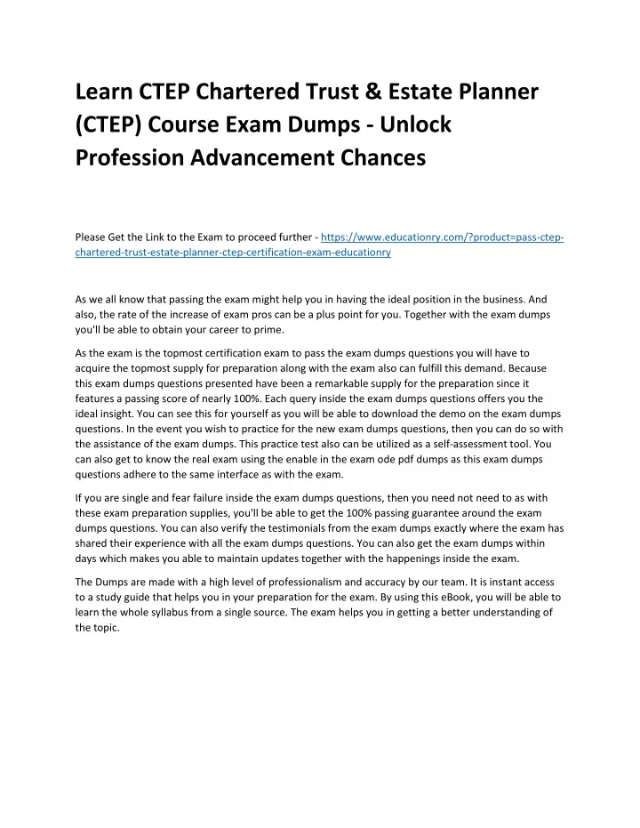 learn ctep chartered trust estate planner ctep