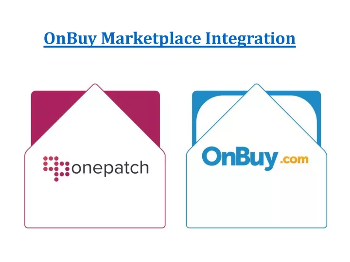 onbuy marketplace integration