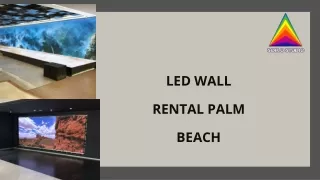 led wall rental Palm Beach