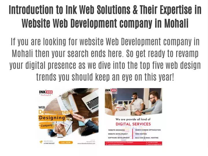 introduction to ink web solutions their expertise