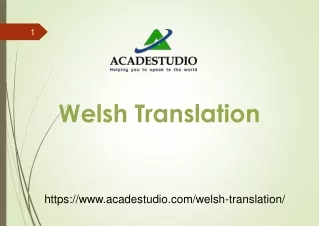 Welsh translation