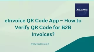eInvoice QR Code App – How to Verify QR Code for B2B Invoices?