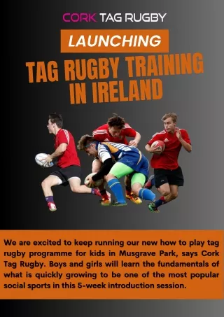 Tag Rugby Training in ireland | Cork Tag Rugby