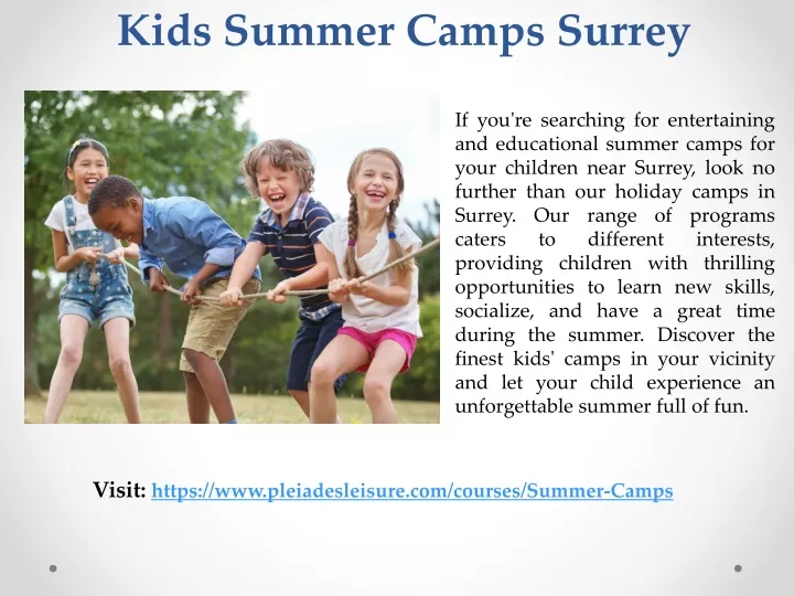 kids summer camps surrey