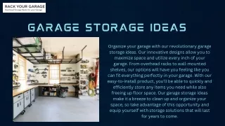 garage storage ideas