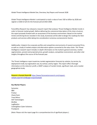 global threat intelligence market size overview