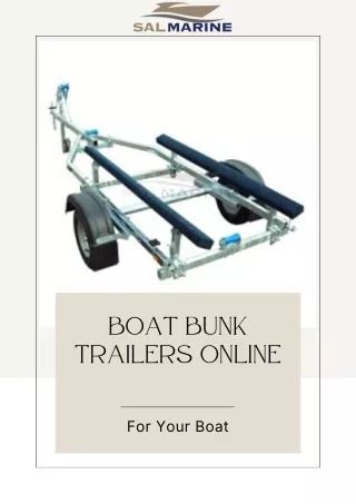 Shop Boat Bunk trailers Online in UK at SAL Marine (1)
