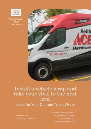 Install a vehicle wrap and take your style to the next level
