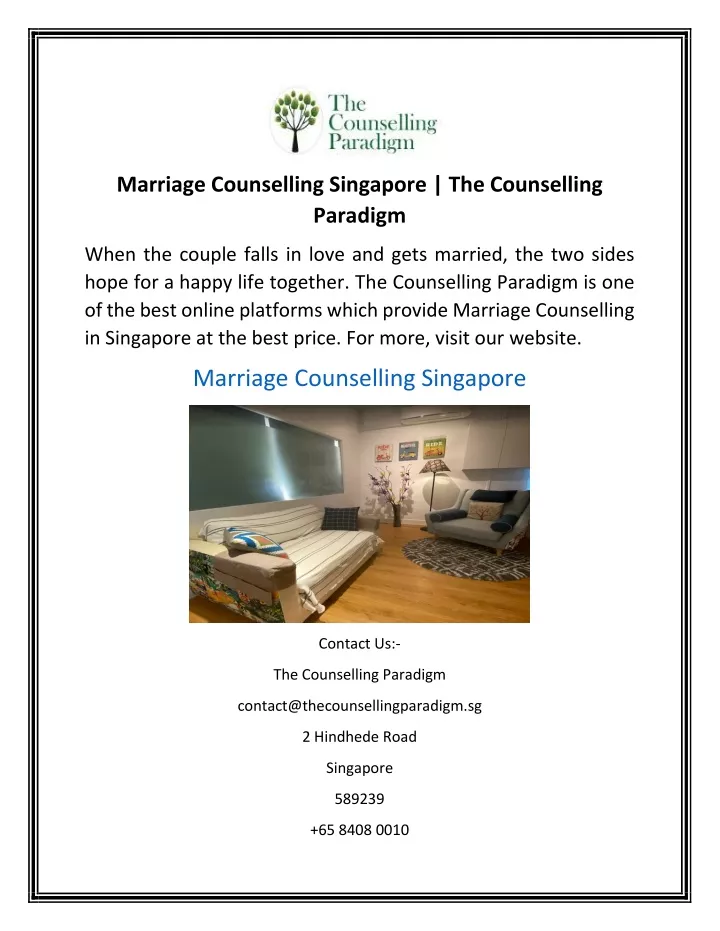 marriage counselling singapore the counselling