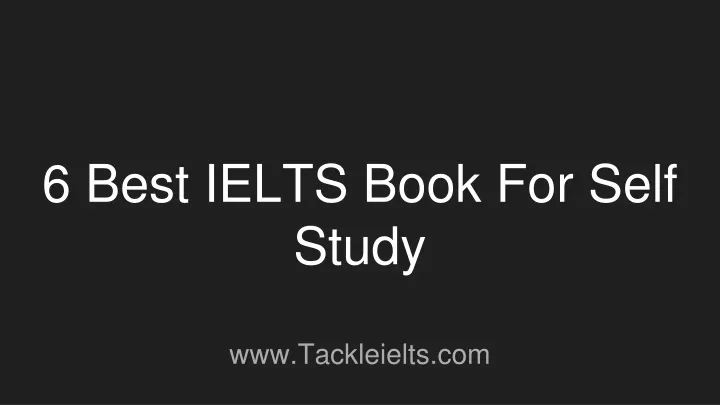 6 best ielts book for self study