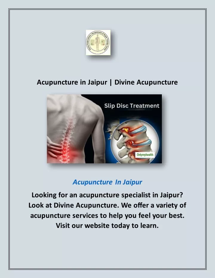 acupuncture in jaipur divine acupuncture