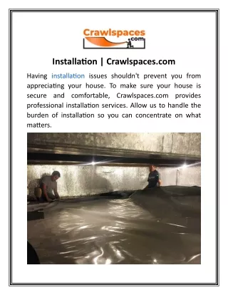 installation crawlspaces com