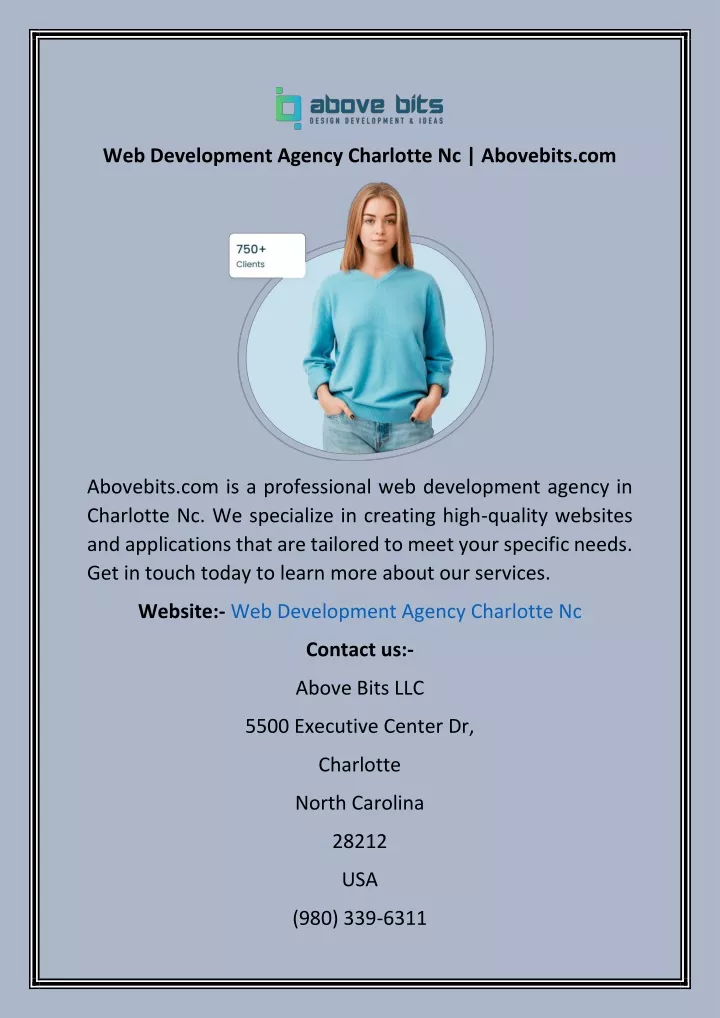 web development agency charlotte nc abovebits com