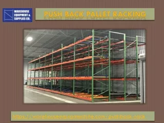 push back pallet racking