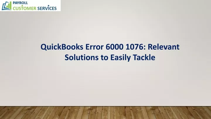 quickbooks error 6000 1076 relevant solutions