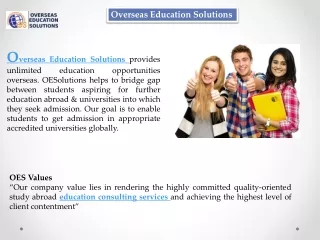 Overseas education consultants