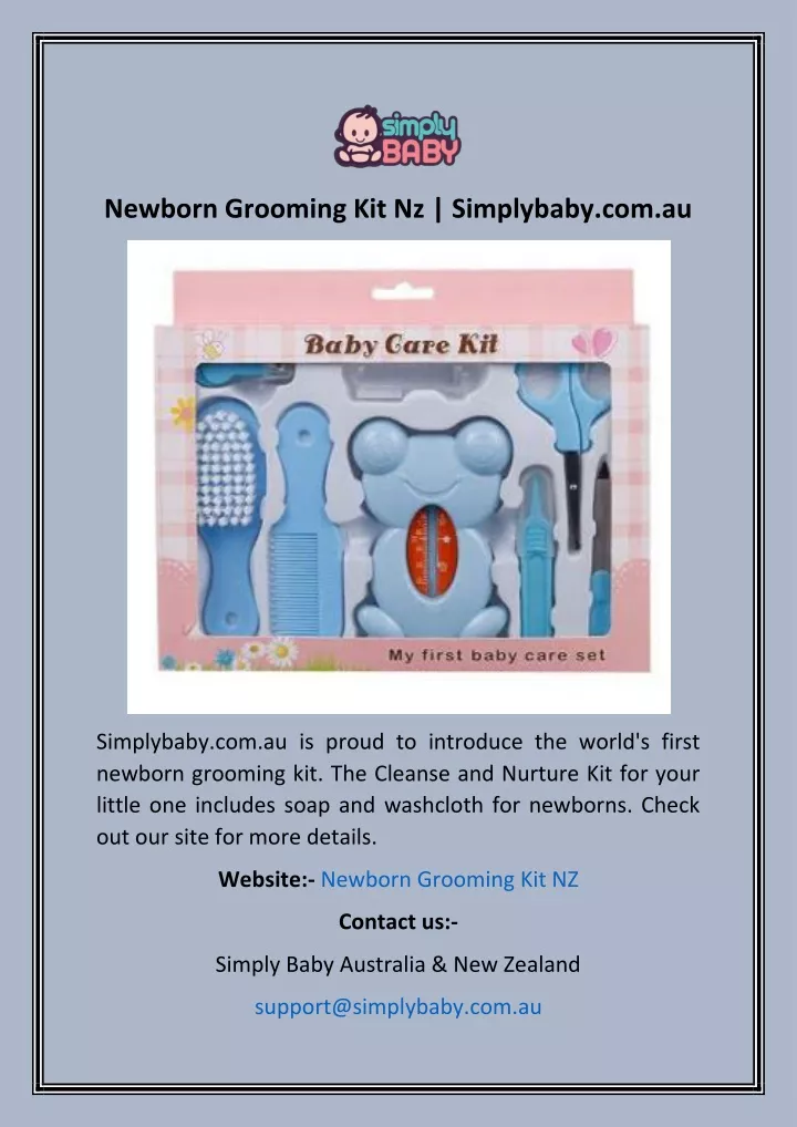 newborn grooming kit nz simplybaby com au