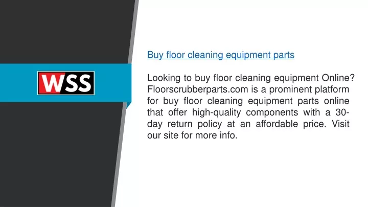 buy floor cleaning equipment parts looking