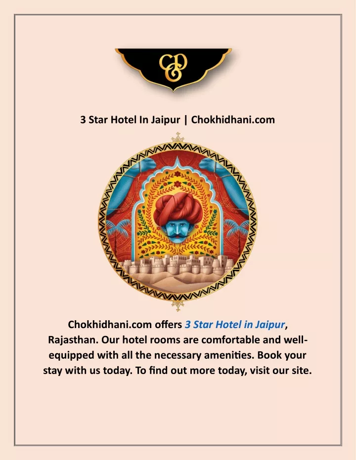 3 star hotel in jaipur chokhidhani com