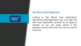 San Marino Boat Registration Sanmarino-yachtregistration.com
