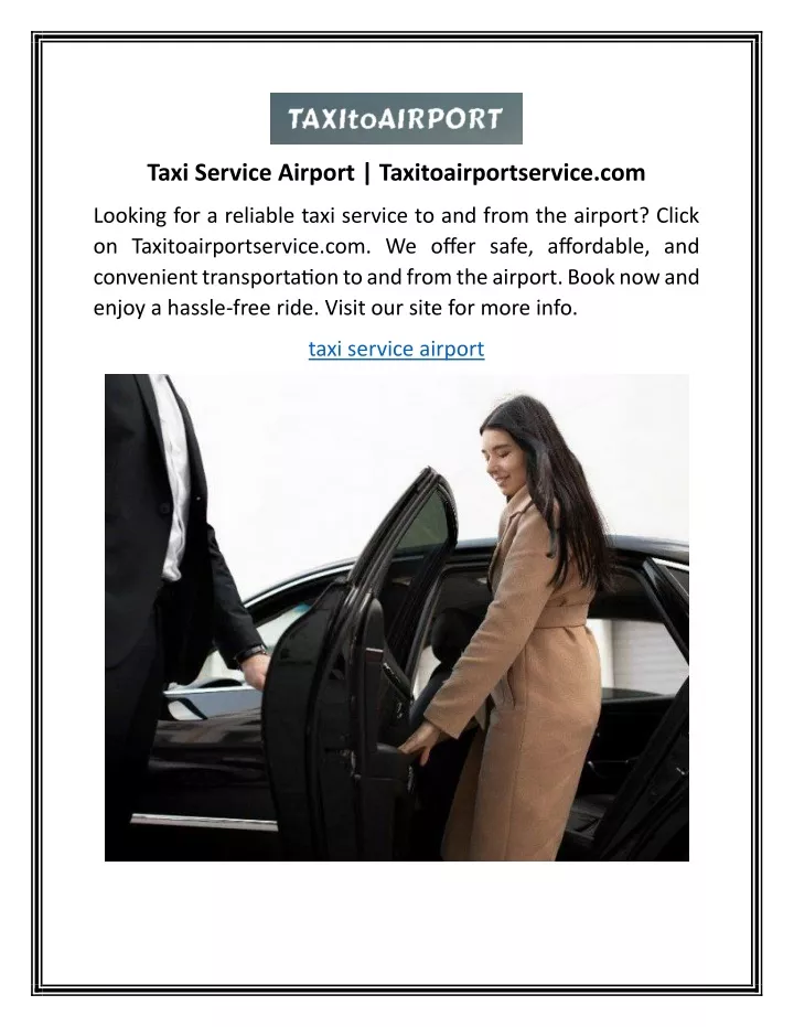 taxi service airport taxitoairportservice com