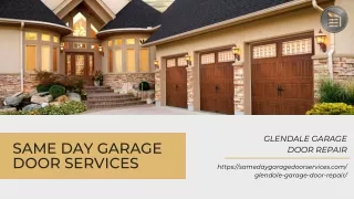 Glendale Garage Door Repair  | Same Day Garage Door Services