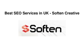 Best SEO Services in UK - Soften Creative