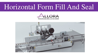 Horizontal Form Fill And Seal