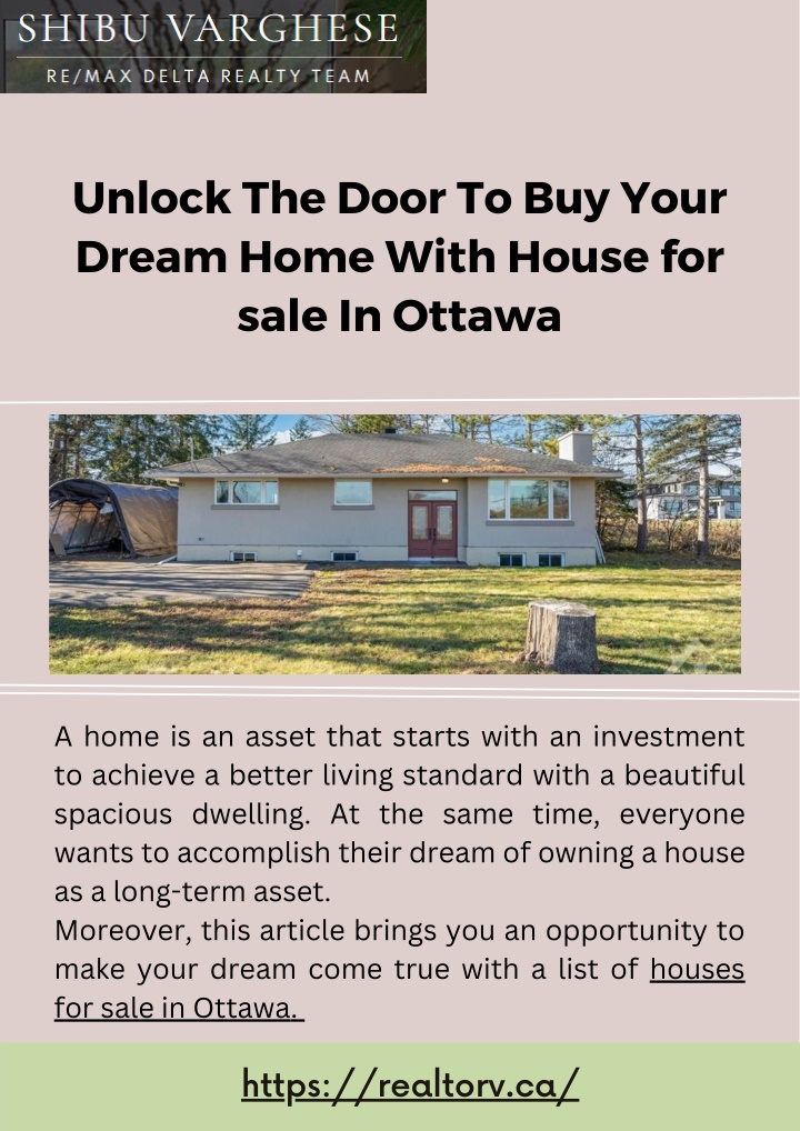 unlock the door to buy your dream home with house