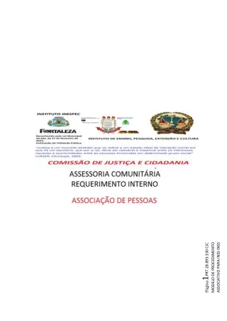 PRT 28.893.330 CJC MODELO DE PROCEDIMENTO ASSOCIATIVO PARA INSS INSS