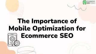 The Importance of Mobile Optimization for Ecommerce SEO_Ecommerce SEO Tools_