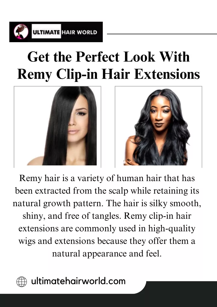 get the perfect look with remy clip in hair