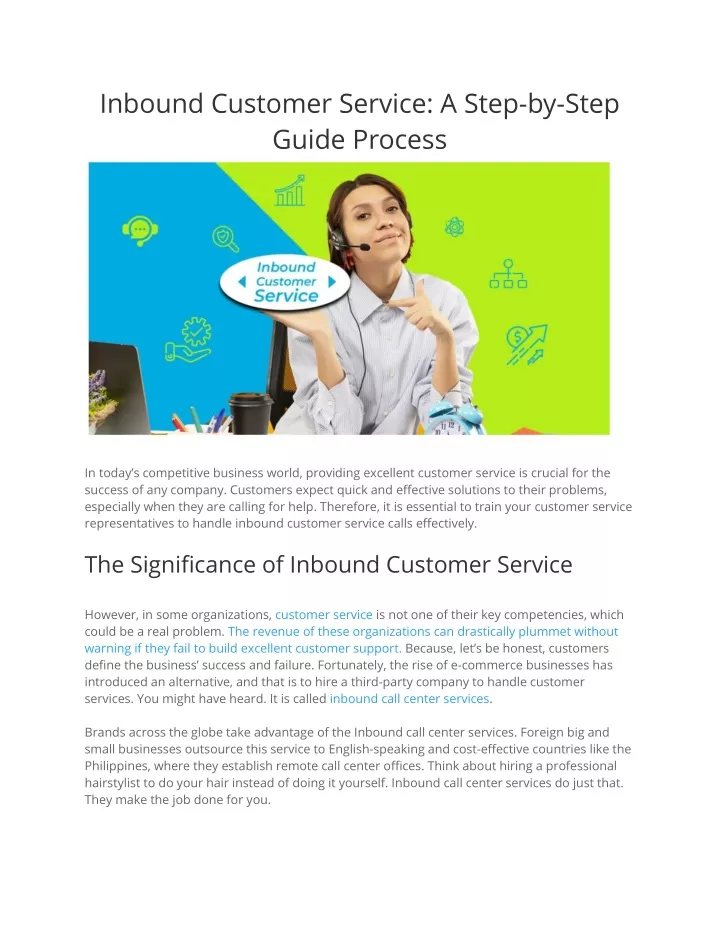inbound customer service a step by step guide