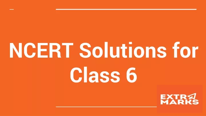ncert solutions for class 6