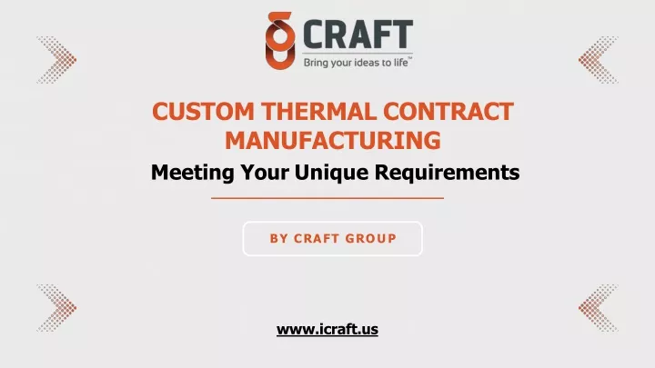 custom thermal contract manufacturing meeting