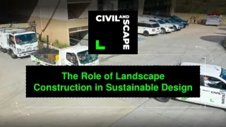 The Role of Landscape Construction in Sustainable Design