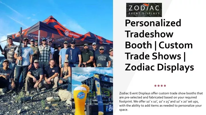 personalized tradeshow booth custom trade shows zodiac displays