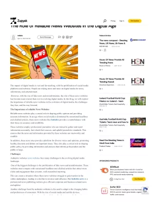 media and entertainment online media the role