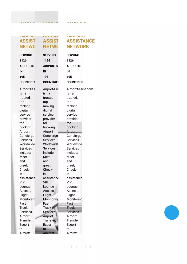 world s largest airport assistance network