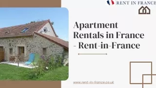 Apartment Rentals in France - Rent-in-France