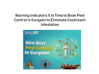 Pest control in Gurgaon PPT