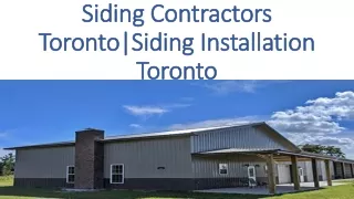 Siding Contractors Toronto|Siding Installation Toronto