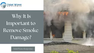 Why It Is Important to Remove Smoke Damage?