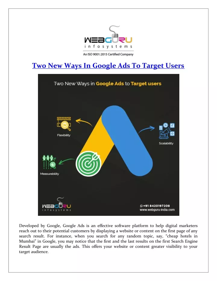 two new ways in google ads to target users