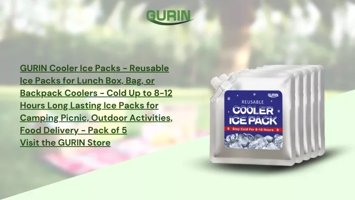 gurin cooler ice packs reusable ice packs