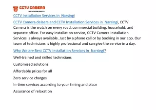 cctv installation services in narsingi cctv