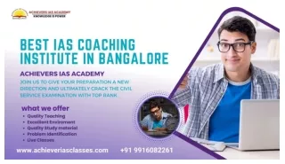 Best IAS Coaching Institute In Bangalore